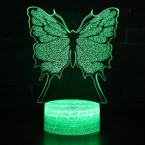 Vista 7 de 7 color cambiante noche lámpara 3D atmósfera luz 3D ilusión visual LED lámpara para niños juguete Navidad regalos cumpleaños