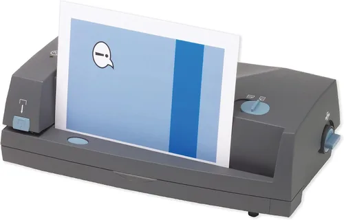Vista 3 de GBC Perforadora/grapadora eléctrica, 2-3 agujeros, centros ajustables, capacidad de 24 hojas, gris, modelo 3230ST (7704280)