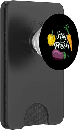 Vista 8 de Manténgase fresco Verduras Cantina Almuerzo Cafetería Academia PopSockets intercambiables PopGrip