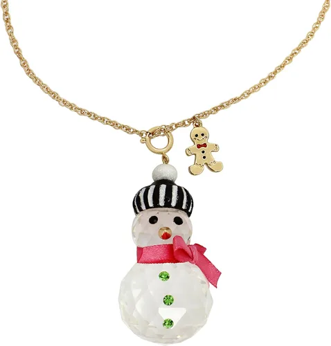 Vista 2 de Betsey Johnson Womens Christmas Ornament Pendant Convertible Necklace
