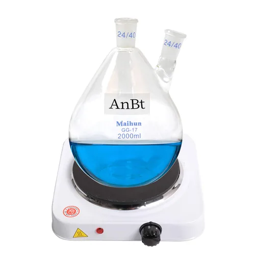 Vista 4 de Kits de cristalería del purificador del destilador del agua del aparato de la destilación del aceite esencial del laboratorio 67.6 fl oz W/tubo