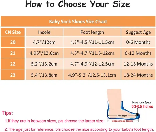 Vista 2 de vkxqtep Zapatos de calcetín para bebé con suela de goma de dibujos animados suave, antideslizantes, para bebés, niños y niñas, primeros caminos