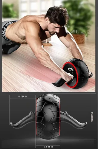 Vista 3 de Ab Roller - Equipo de entrenamiento para abdominales para ejercicio de núcleo abdominal en casa, gimnasio