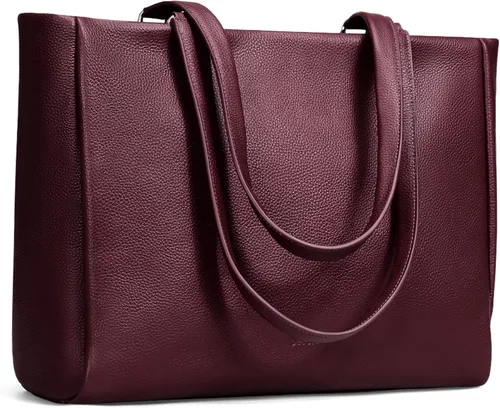 Vista 9 de befen Bolso Tote de Trabajo para Laptop de Cuero Genuino para Mujeres Damas Totes Bolsos de Hombro Carteras Bandolera Bolso de Mano