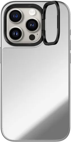 Vista 33 de CASETiFY Funda de espejo para iPhone Air [Reflejante/Compatible con Magsafe / Protección contra caídas de 4.9 pies de grado militar 1X] - Negro