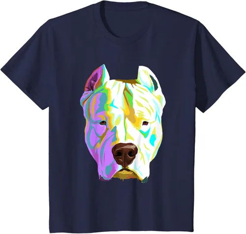 Vista 56 de Colorida camiseta Dogo Argentino, Negro, S