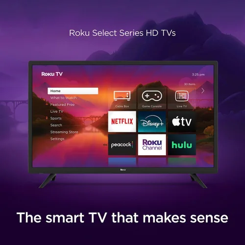 Vista 4 de Roku Paquete de Smart TV Full HD de 32 pulgadas, pantalla LED de 1080p, audio Dolby, funciona con Alexa, control remoto de voz, modo Bluetooth