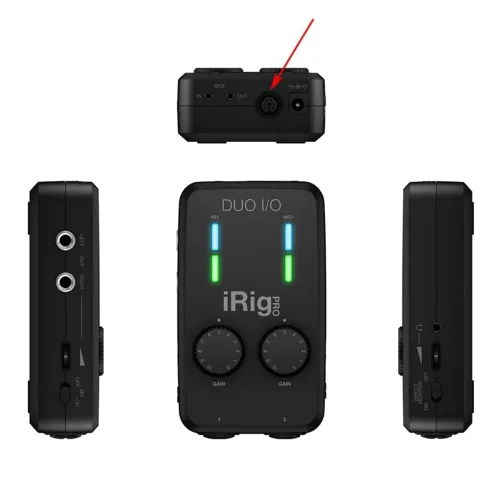 Vista 3 de Cable macho USB-C a Mini-Din de 7 pines para IK Multimedia iRig Series, compatible con HD, HD-A, Keys I/O 25, I/O49, MIDI 2, Pro, Pro Duo, Pro Duo