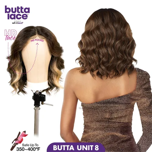 Vista 4 de Sensationnel Peluca de encaje frontal HD Butta Lace Unit 8 (1)