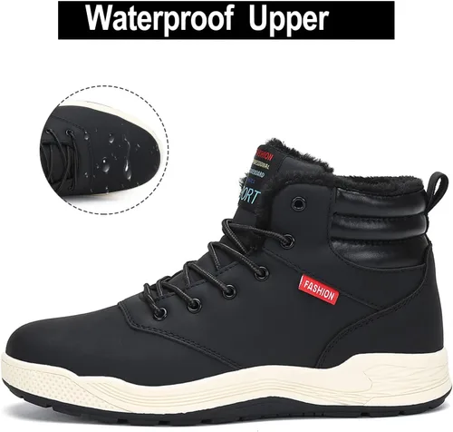 Vista 3 de AFT AFFINEST - Botas de nieve para hombre, impermeables, tenis de senderismo