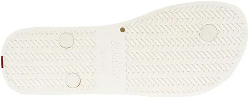Vista 4 de Swalker Sandalias para hombre y mujer con estampado de arco iris en suela de goma reciclable con patrón antideslizante y plantilla hinchable