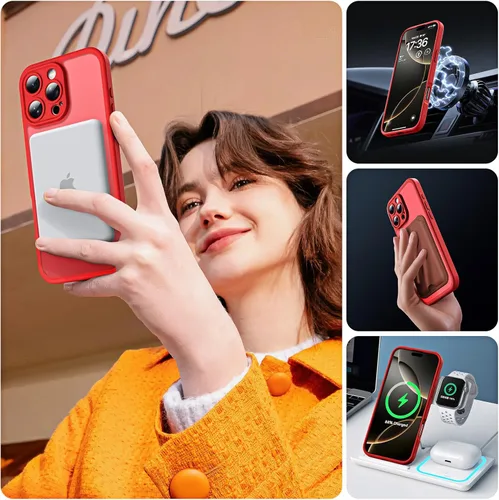 Vista 230 de TOCOL Funda para iPhone 11, compatible con Magsafe, protección completa de cámara, imanes integrados, protección contra caídas, funda translúcida