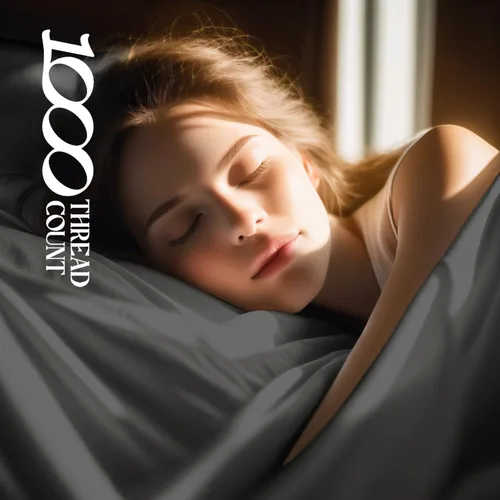Vista 3 de Sábanas 100% de algodón egipcio, tamaño King, juego de sábanas pesadas de lujo de 1000 hilos, para todas las estaciones, ropa de cama súper suave