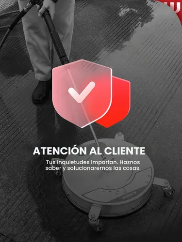 Vista 8 de WOJET Limpiador de superficies compacto de 16 '' PRO con ruedas 4500PSI