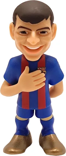 Vista 5 de MINIX COLLECTIBLE FIGURINES – Paquete de 5 estrellas del FC Barcelona (7cm) – Araujo, TER Stegen, GAVI, Pedri & Lewandowski – Mini figuras de fútbol