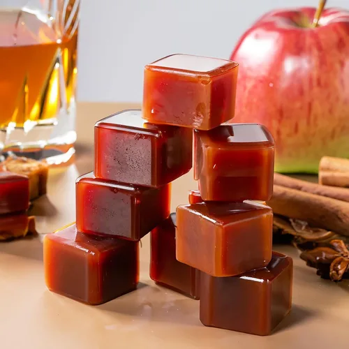 Vista 2 de Apple Maple Bourbon - Cera vegana vertida a mano fuertemente perfumada, 12 cubos de cera perfumada, 6.4 onzas en 2 paquetes de 6