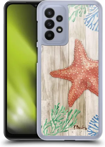 Vista 20 de Head Case Designs Funda rígida con licencia oficial de Paul Brent Agate Mermaid Coastal compatible con Samsung Galaxy A23/5G (2022)