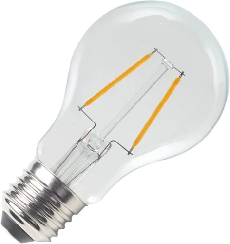 Vista 4 de Lxcom Lighting Bombilla LED Edison A19, bombillas LED de filamento de 2 W, equivalente a 20 W, blanco cálido, 2700 K, no regulable, vidrio