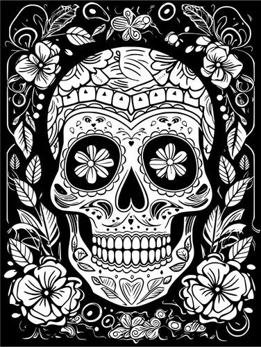 Vista 7 de Halloween Coloring Book For Adults with Spooky Holiday Designs