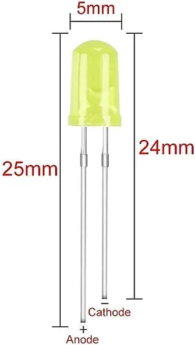 Vista 6 de MCIGICM - Diodos de luz LED de 0.197 in, kit surtido de circuitos LED para experimentos de proyectos científicos (multicolor, 5 colores) LED