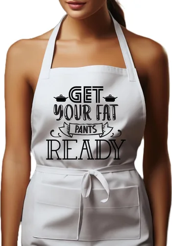 Vista 21 de Delantales personalizados. Delantal de chef ideal para camarera y uso en la cocina Ideal for Waitress, Kitchen Use Rojo