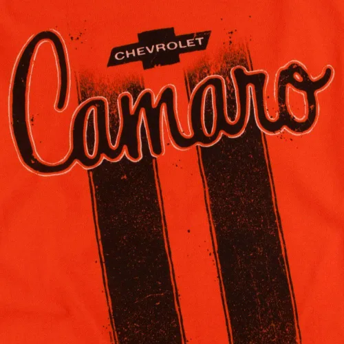 Vista 3 de Chevy Camaro Vintage Car Logo GM, T Shirt & Pegatinas Naranja