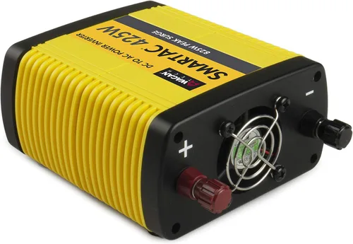 Vista 2 de Wagan EL3706 - Inversor de corriente de 425W, 425W TrueRated continuo, potencia de pico de 825W, inversor de CA a CC de 12V a 110V AC, con 2 tomas