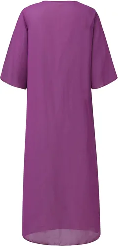 Vista 4 de Moda para mujer 2023, conjunto de dos piezas con estampado casual de moda y cuello redondo y longitud media