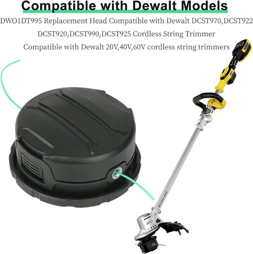 Vista 2 de DWO1DT995 - Cabezal de repuesto compatible con Dewalt DCST920 DCST922 DCST970 DCST990 DCST925, cabezal de repuesto con línea preenrollada de 0.080