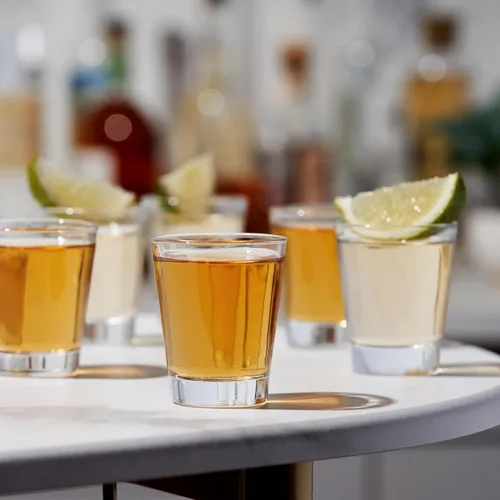 Vista 4 de Vaso de Chupito Clásico Verdadero, Vasos de Chupito Lisos Perfectos para Tequila y Whisky, Vaso de Medida Reutilizable, Juego de 6, 1.5 oz