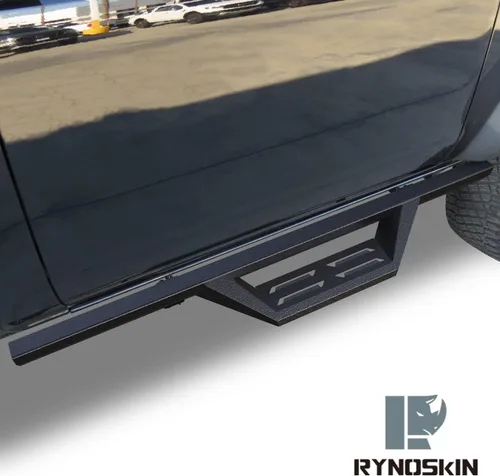 Vista 3 de RYNOSKIN Estribos laterales para Ford Bronco 2021-2026 de 2 puertas, resistente, texturizada, color negro, resistente, para SUV, barra Nerf