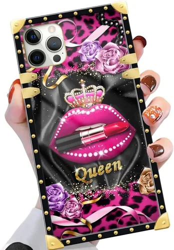 Vista 20 de Funda compatible con iPhone X/Xs, TPU suave de lujo y parte trasera de policarbonato duro para niñas y mujeres, funda protectora a prueba de golpes