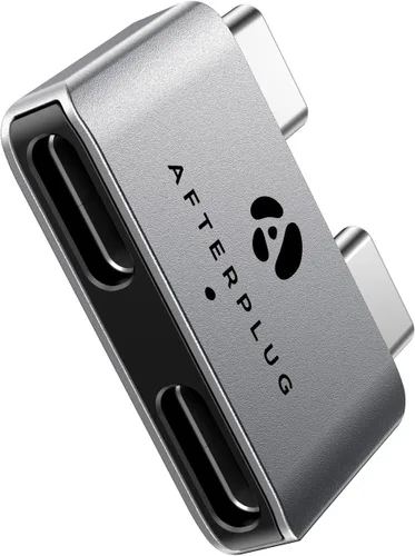 Vista 8 de Extensor USB-C dual para MacBook con funda, adaptador de paso Medianoche