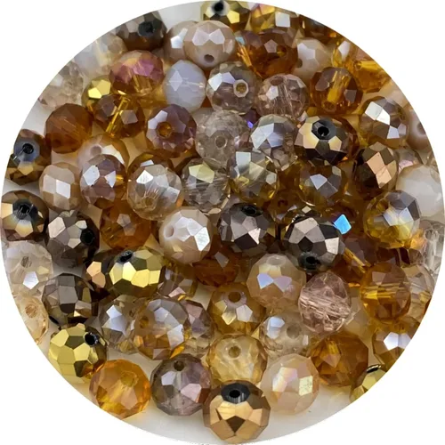 Vista 9 de 500 piezas de cuentas de cristal de vidrio facetado de 4 mm con agujero para pulseras, collares, aretes, joyería DIY, manualidades (Serie Negra)