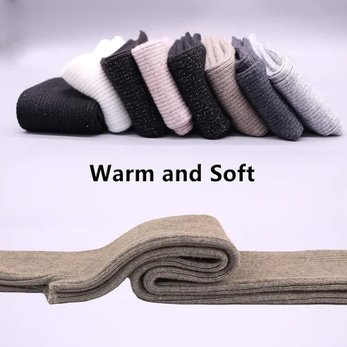 Vista 59 de Facecozy Calentadores de brazos para mujer, mezcla de lana de cachemira, guantes largos sin dedos para mujer, guantes para clima frío con agujero
