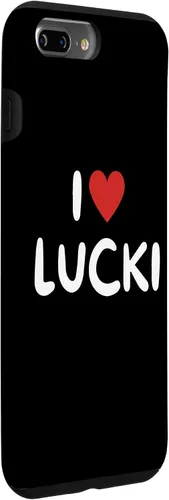 Vista 20 de Funda con corazón rojo para iPhone 16 I Love Lucki