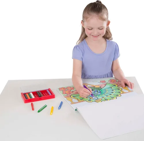 Vista 3 de Melissa & Doug Jumbo Coloring Pad, animales, Multicolor