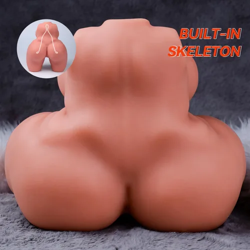 Vista 6 de Muñeca sexual BBW de 13 libras, diseño a escala 1:1, juguete sexual realista para hombres con vagina dual y canales anales, masturbador masculino