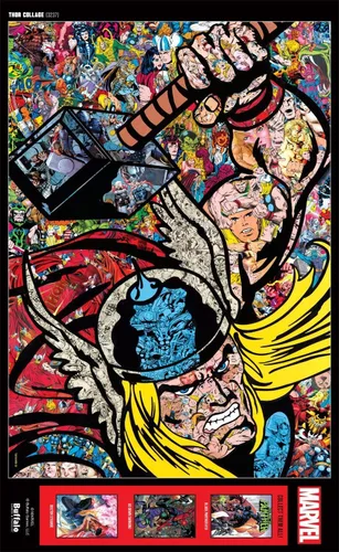 Vista 5 de Buffalo Games - Marvel - Thor Collage - Rompecabezas de 500 piezas para adultos - Rompecabezas desafiante perfecto para noches de juego - El