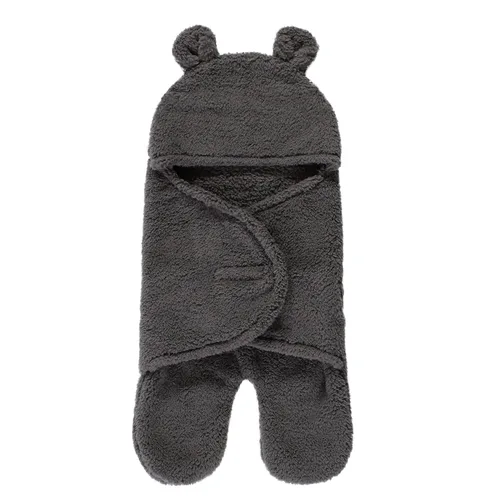 Vista 5 de Hudson Baby Saco unisex de sherpa para cochecito de bebé, color negro, talla única