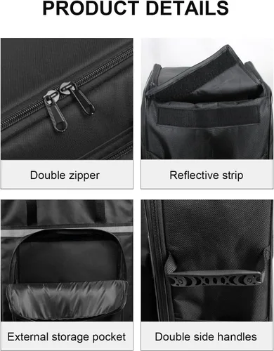 Vista 9 de CREAMi - Bolsa de transporte para máquina de helados, bolsa de viaje resistente al calor, impermeable, tela Oxford, bolsa de almacenamiento
