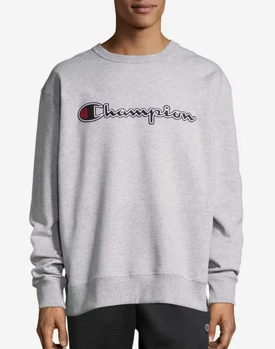 Vista 34 de Champion Sudadera de forro polar de peso medio con cuello redondo para hombre (regular o grande y alto)