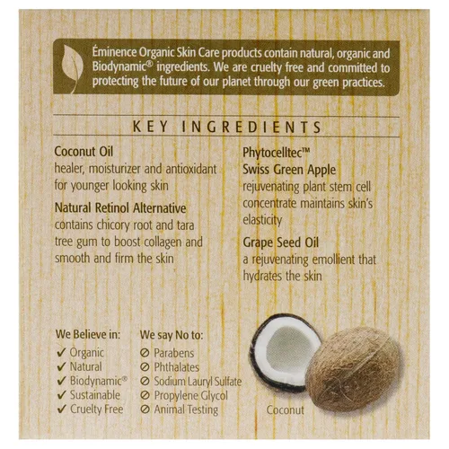 Vista 6 de Eminence Organics Humectante correctivo de edad de coco, 2 oz