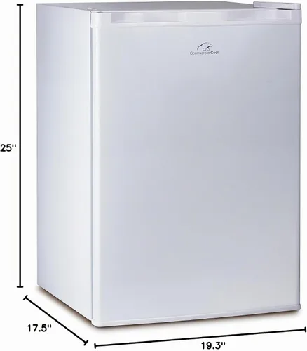Vista 7 de Commercial Cool CCR26W - Refrigerador y congelador compacto de una sola Blanco