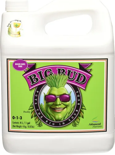 Vista 3 de Advanced Nutrients GL525050-12 fertilizante líquido Big Bud, 250 mL, Marrón/A