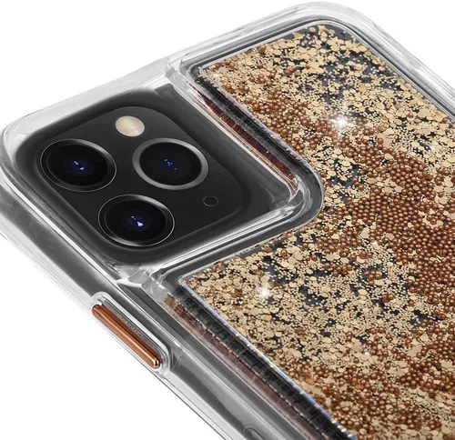 Vista 8 de Case-Mate - WATERFALL - Funda con purpurina para iPhone 11 Pro - 5.8 pulgadas - Oro