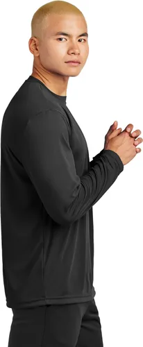 Vista 2 de Clothe Co. Camisa deportiva de manga larga para hombre que absorbe la humedad