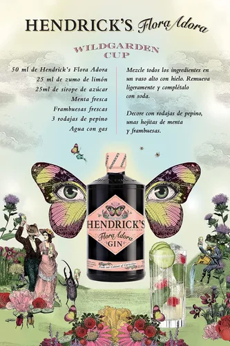 Vista 6 de Hendricks Flora Adora Ginebra, 750 ML