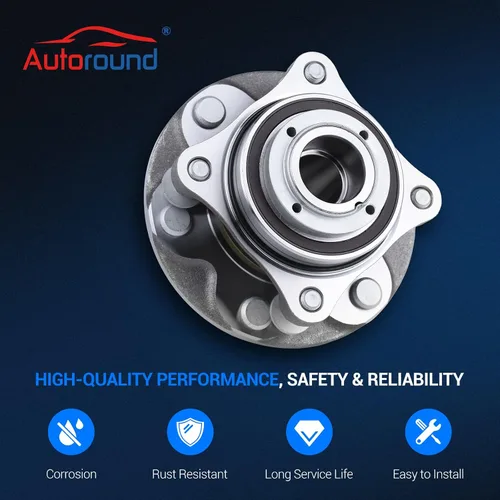 Vista 5 de Autoround Paquete de 2 rodamientos de rueda delantera 2WD y conjunto de cubo 950-004 para Toyota Tacoma 05-19 / 4Runner 03-19 / FJ Cruiser 07-09