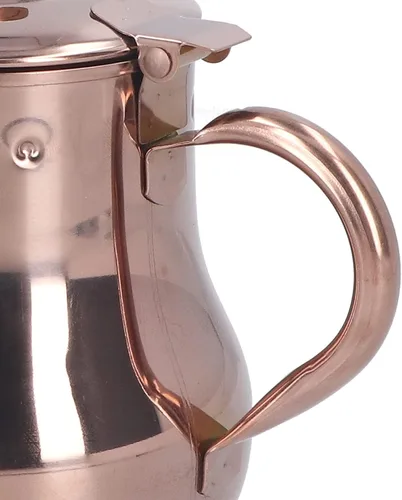 Vista 9 de OUKENS Tetera de acero inoxidable, 16.9 fl oz de oro rosa, moderna tetera de cuello de cisne para verter, cafetera con infusor extraíble